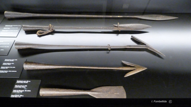 Arpones balleneros, piezas conservadas en el Aquarium de San Sebastián