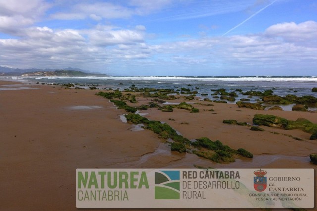 Playa de Gerra a la bajamar